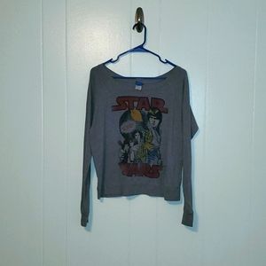 Star Wars Grey large long sleeve shirt